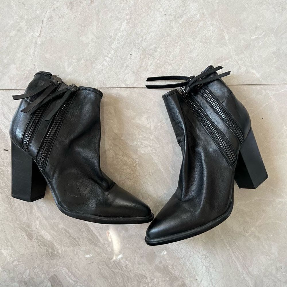 Steve Madden Marando Ankle Boots Black Size 7.5